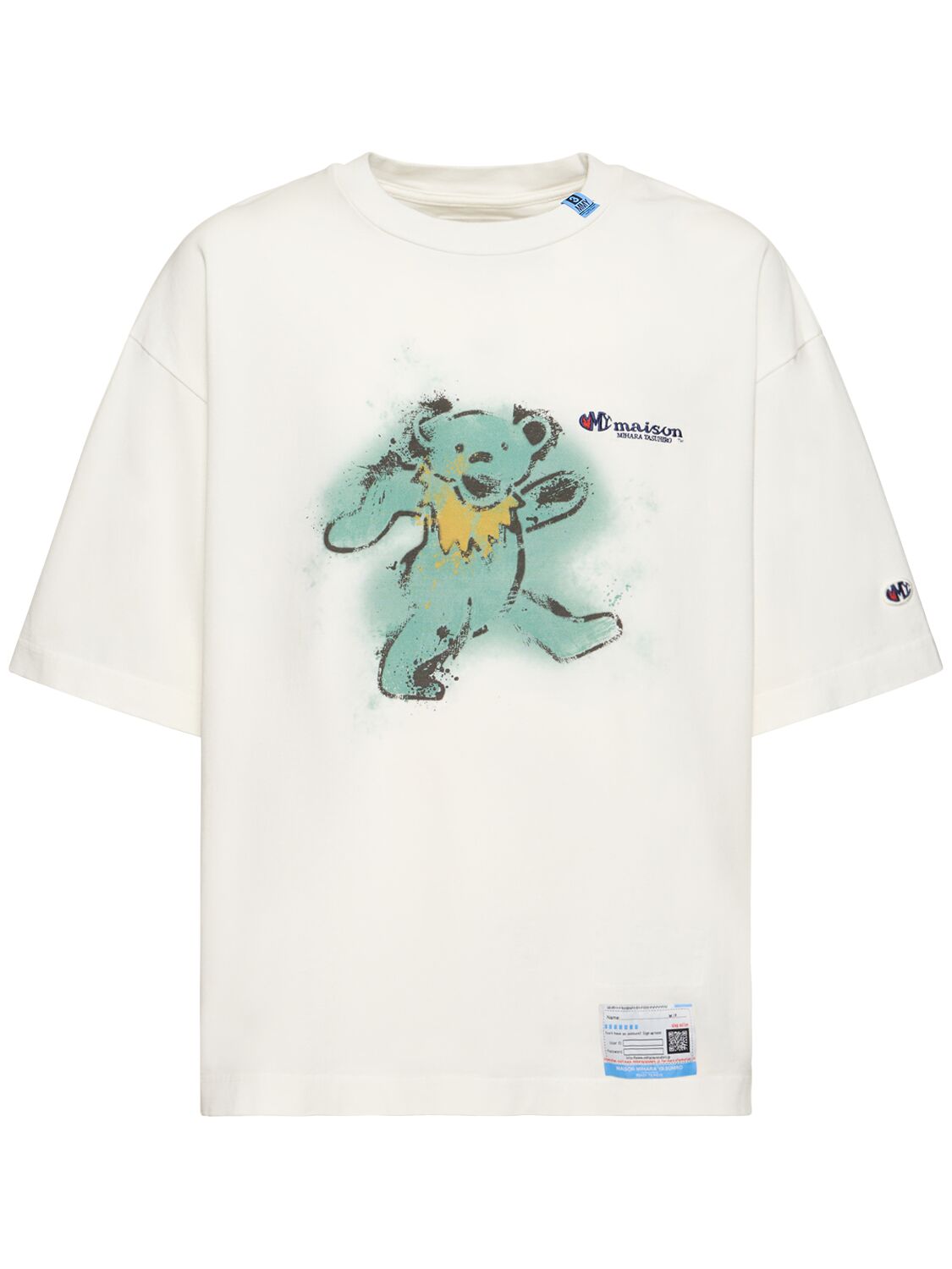 T-shirt Aus Baumwolle Mit Bärendruck - MIHARA YASUHIRO - Modalova
