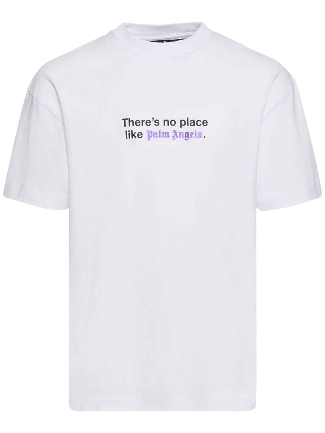 T-shirt Aus Baumwolle „no Place Classic“ - PALM ANGELS - Modalova