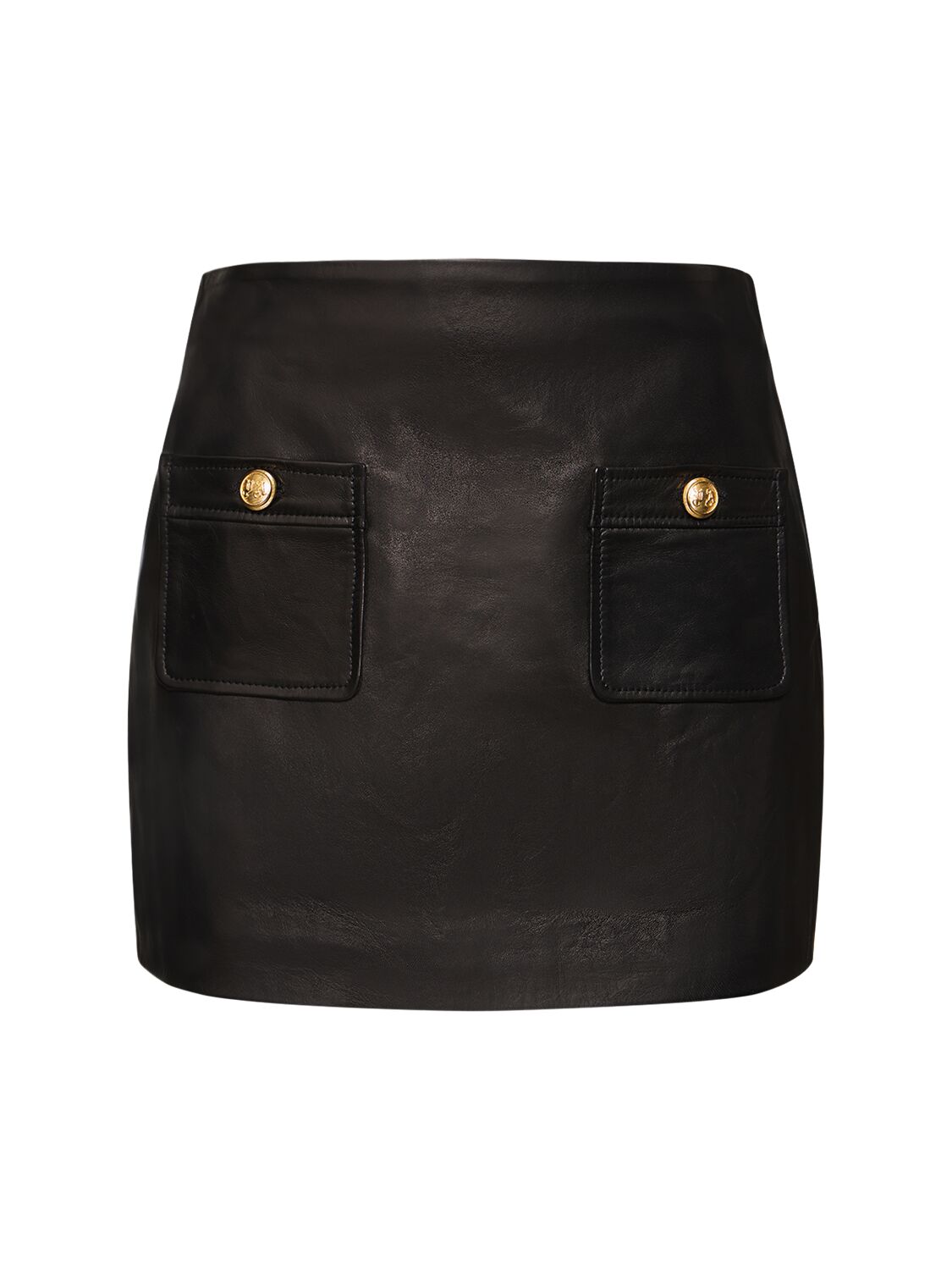 Leather Mini Skirt - PALM ANGELS - Modalova
