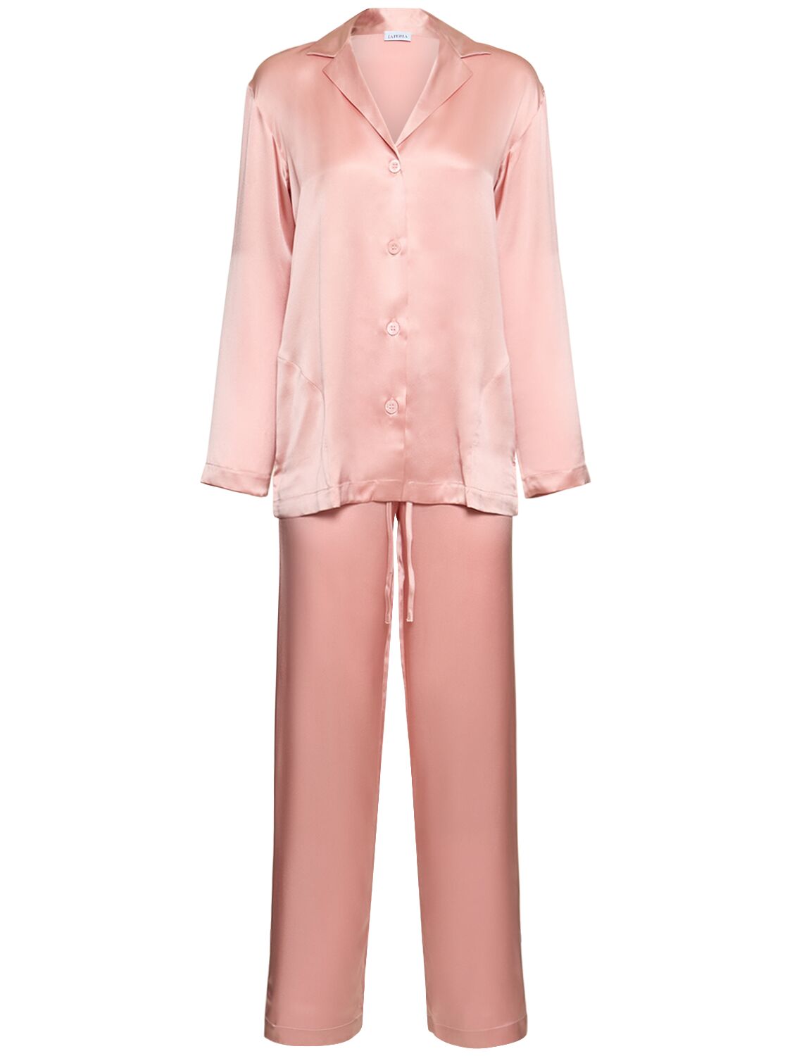 Silk Satin Pajama Shirt & Pants - LA PERLA - Modalova