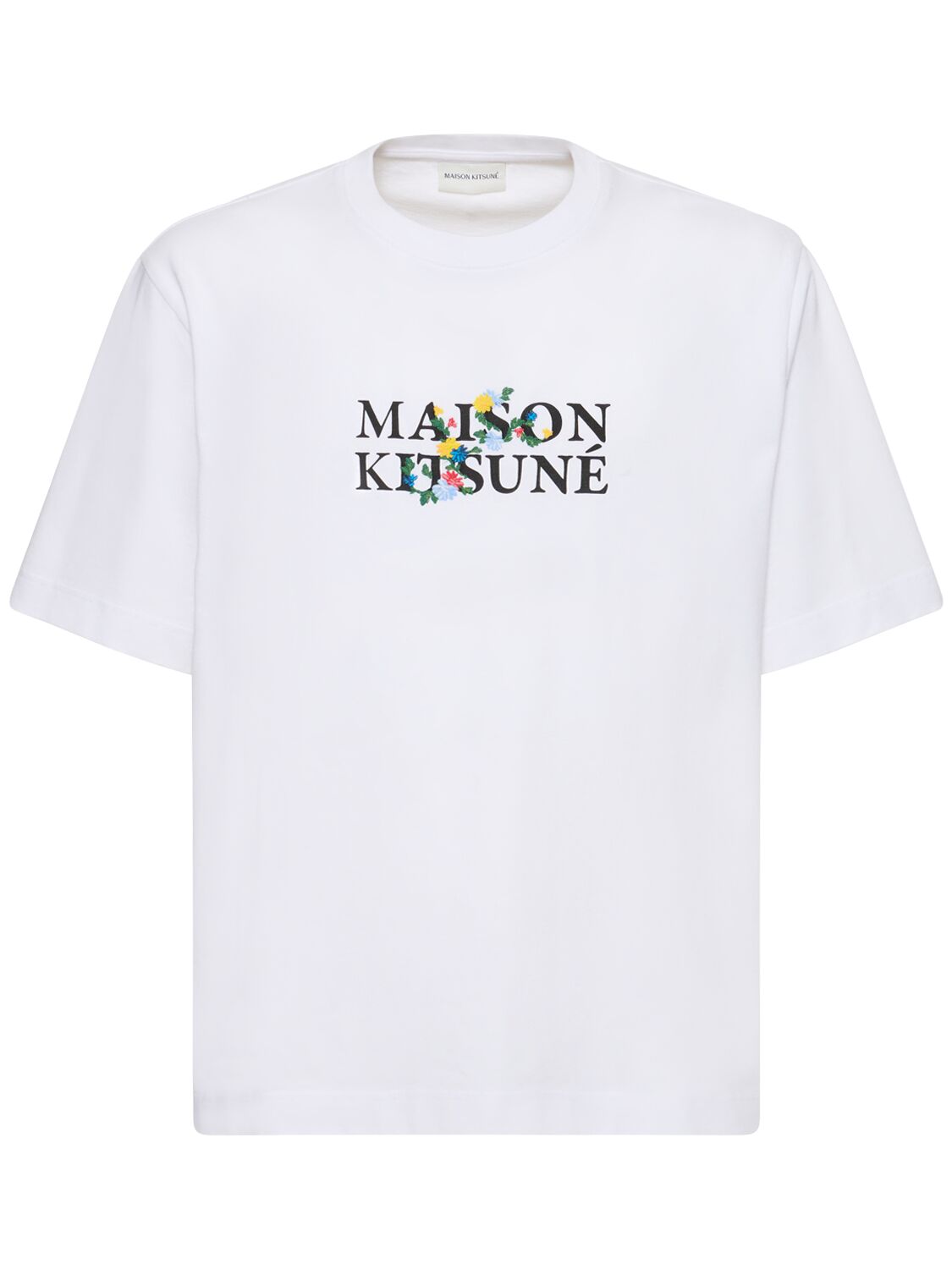 Maison Kistune Flowers Oversize T-shirt - MAISON KITSUNÉ - Modalova