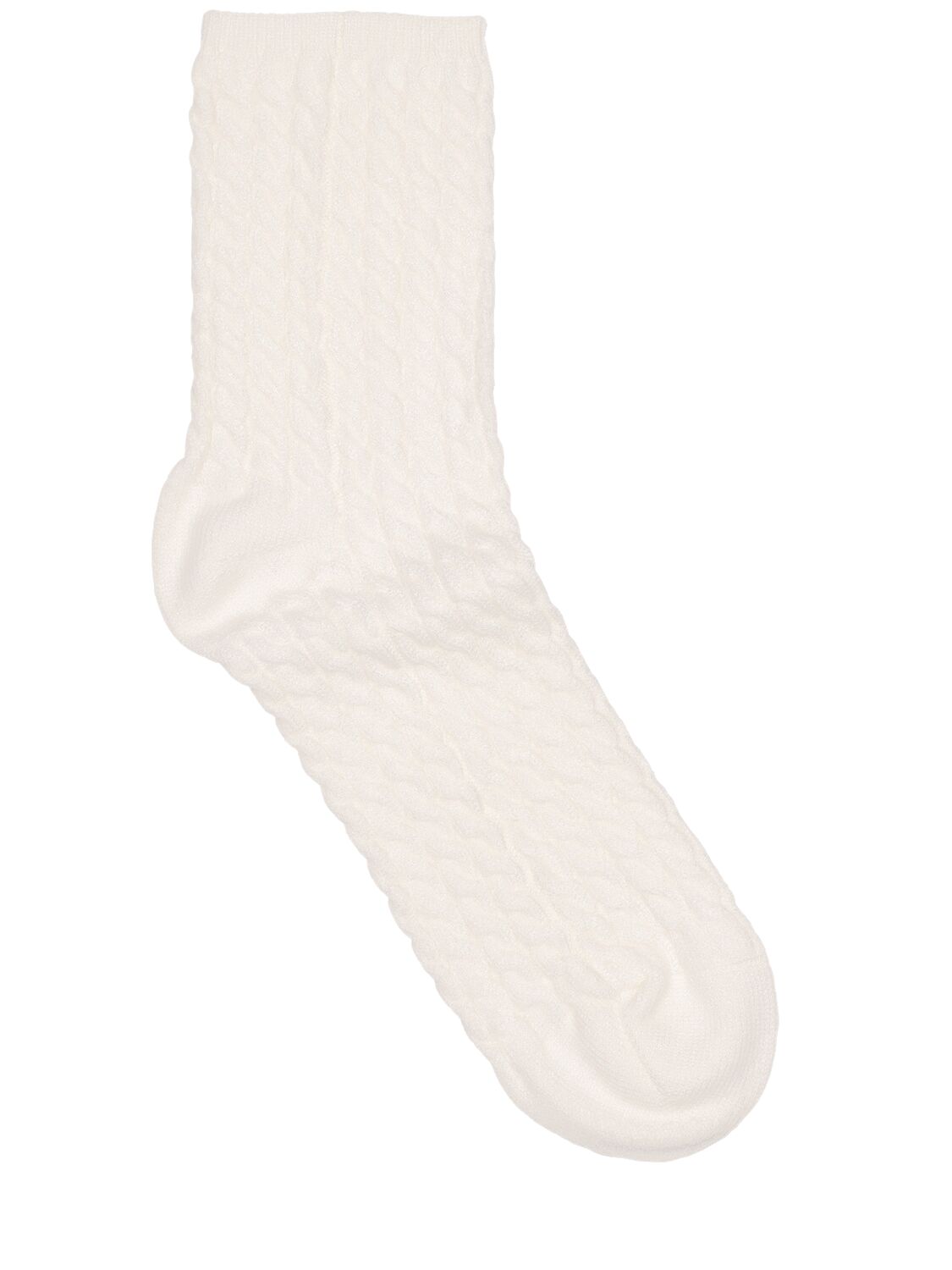Cable Knit Tennis Socks - WEWOREWHAT - Modalova