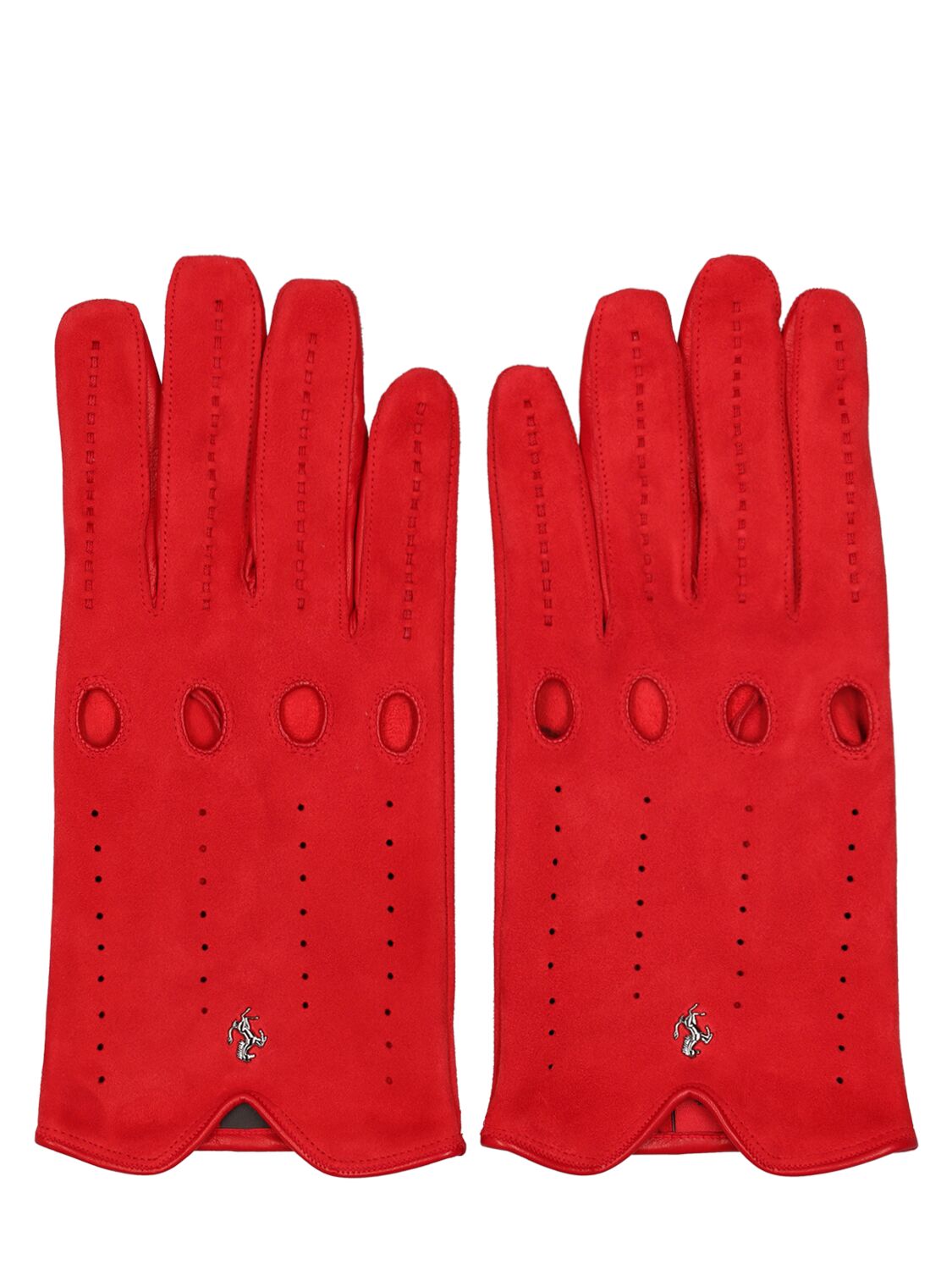 Suede & Napa Driving Gloves - FERRARI - Modalova