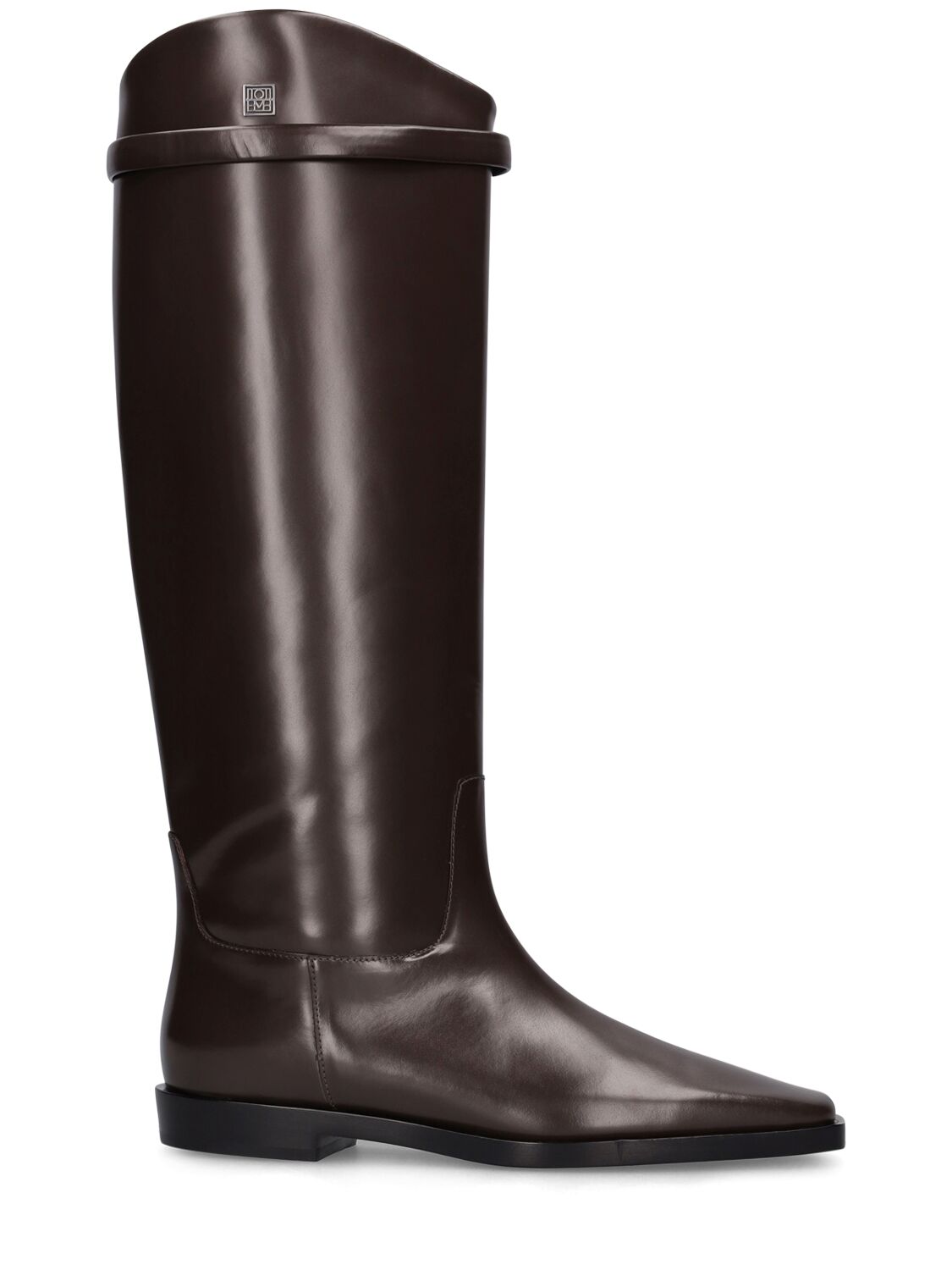 Mm The Riding Leather Tall Boots - TOTEME - Modalova