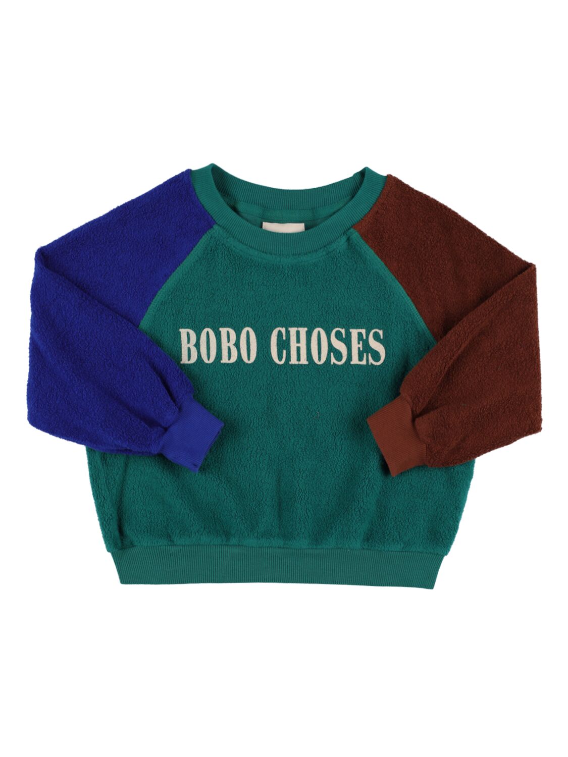 Color Block Organic Cotton Sweatshirt - BOBO CHOSES - Modalova