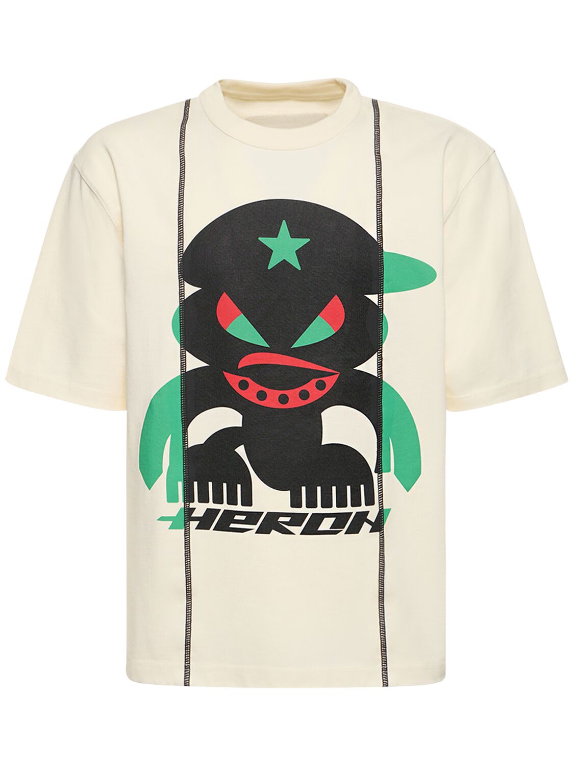 Hombre Camiseta De Jersey De Algodón Estampada S - HERON PRESTON - Modalova
