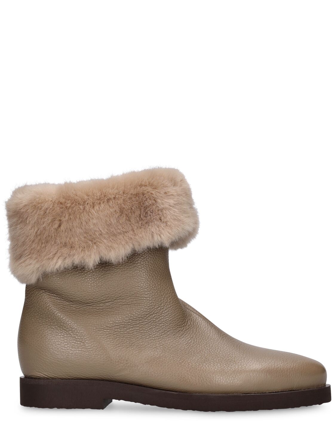 Mm The Off Duty Leather Ankle Boots - TOTEME - Modalova