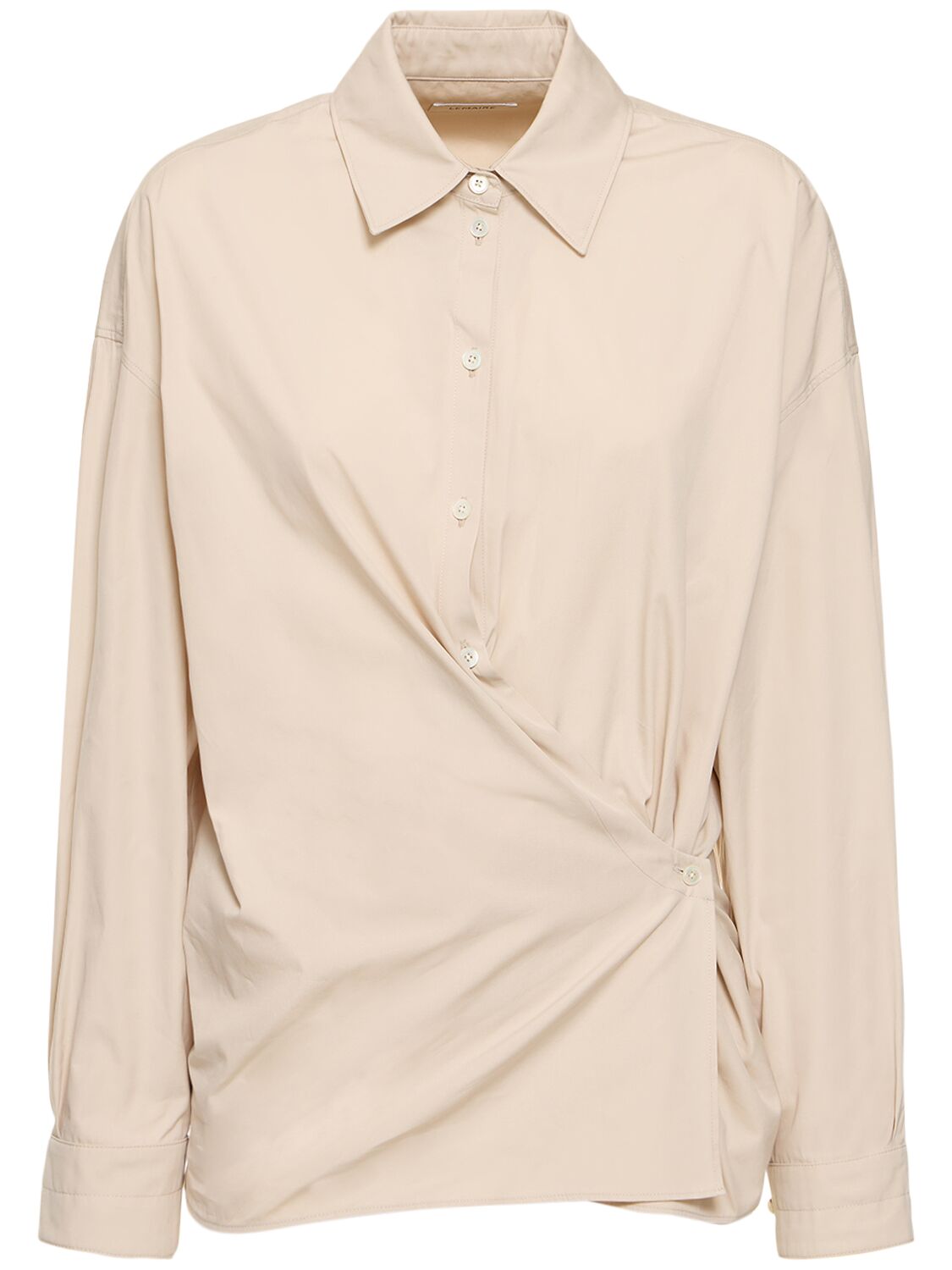 Straight Collar Cotton & Silk Shirt - LEMAIRE - Modalova