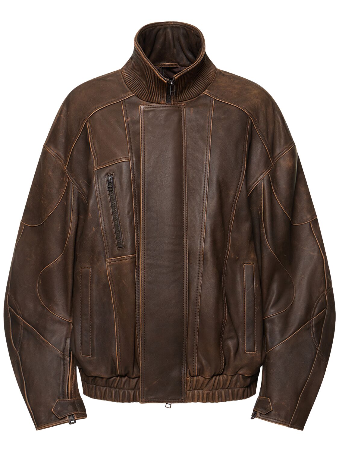Adwa Leather Jacket - MANOKHI - Modalova