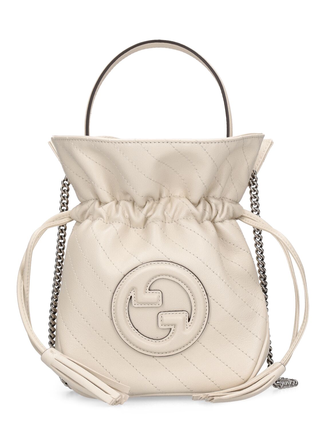 Mini Blondie Leather Bucket Bag - GUCCI - Modalova