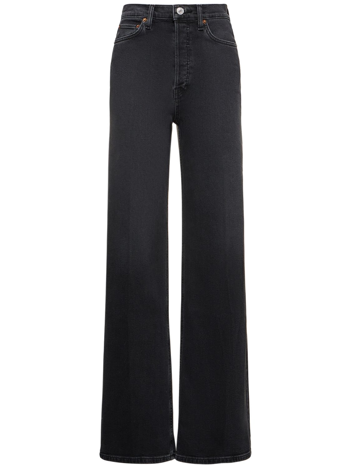 Mujer Jeans Anchos De Algodón Con Cintura Alta 27 - RE/DONE - Modalova