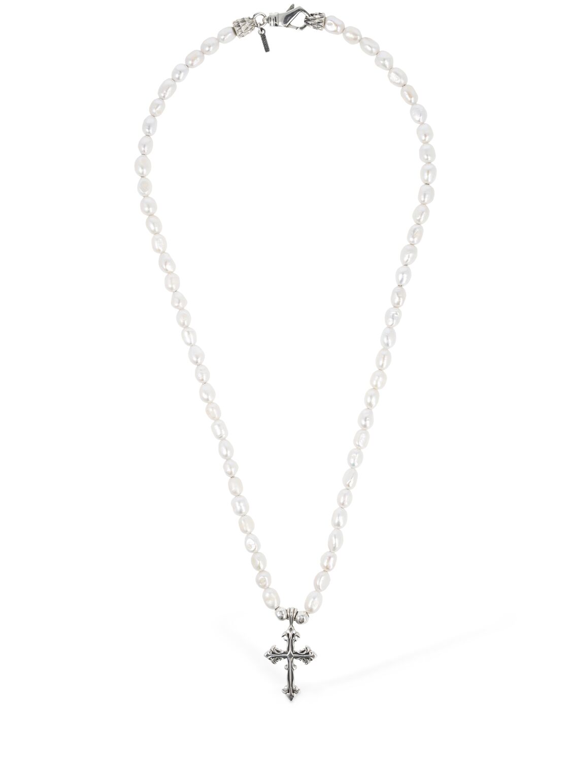 Kleine Perlenkette Mit Kreuz „avelli“ - EMANUELE BICOCCHI - Modalova