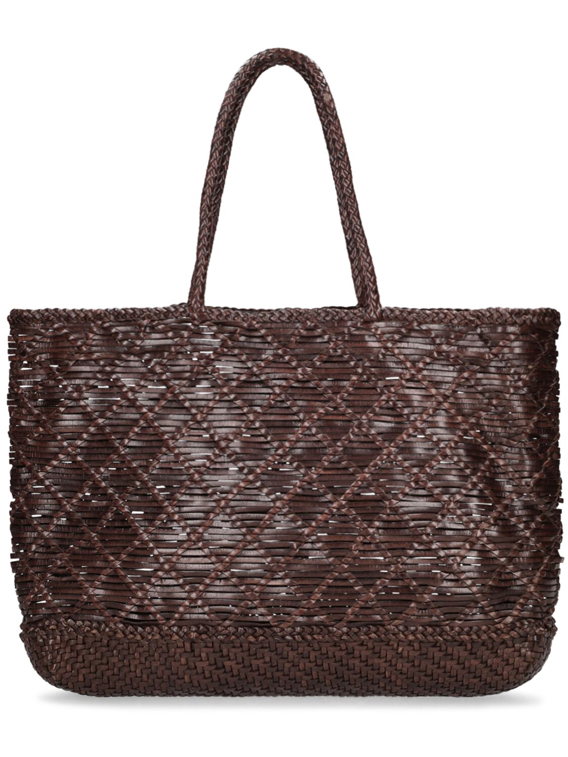Corso Weave Leather Top Handle Bag - DRAGON DIFFUSION - Modalova