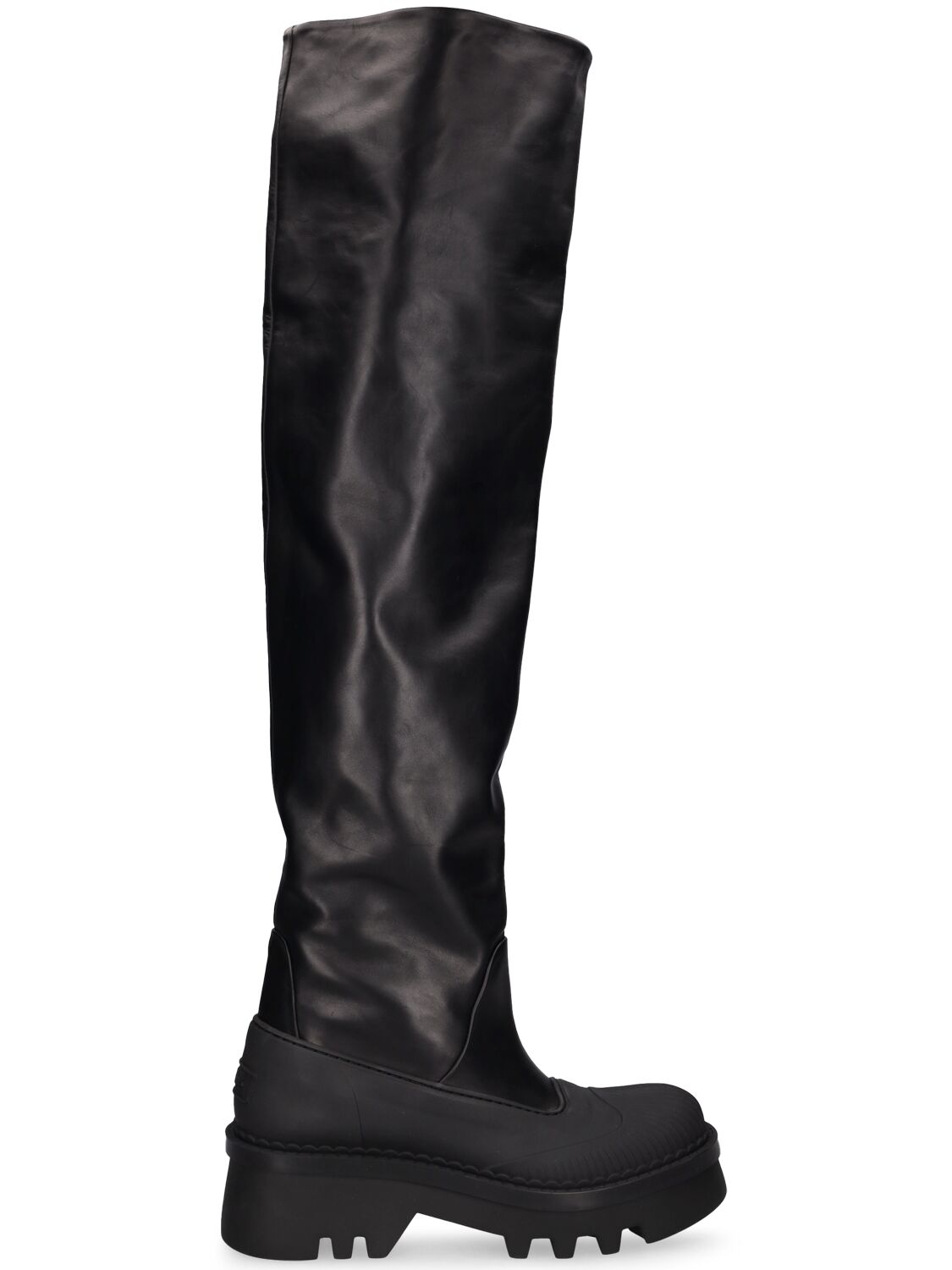 Mm Raina Leather Over-the-knee Boots - CHLOÉ - Modalova
