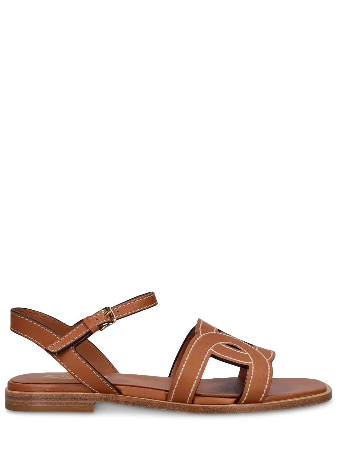 Mm Leather Flat Sandals - TOD'S - Modalova