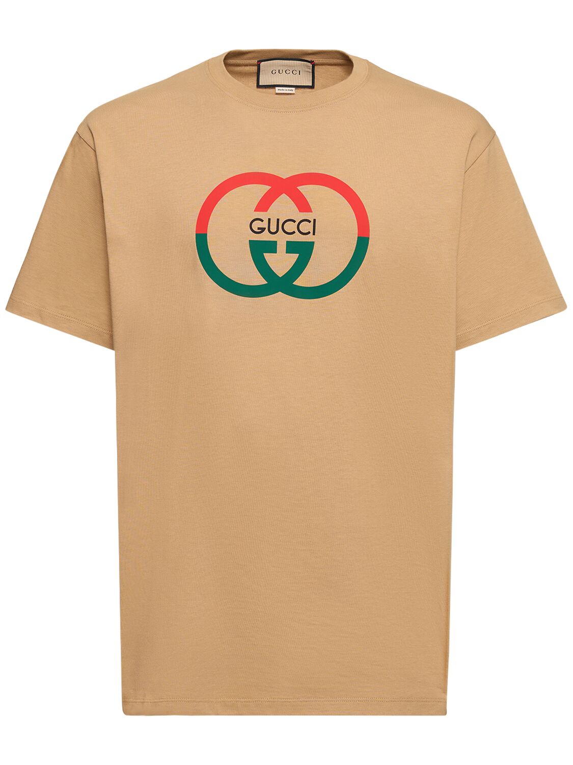 T-shirt Gg In Jersey Di Cotone - GUCCI - Modalova