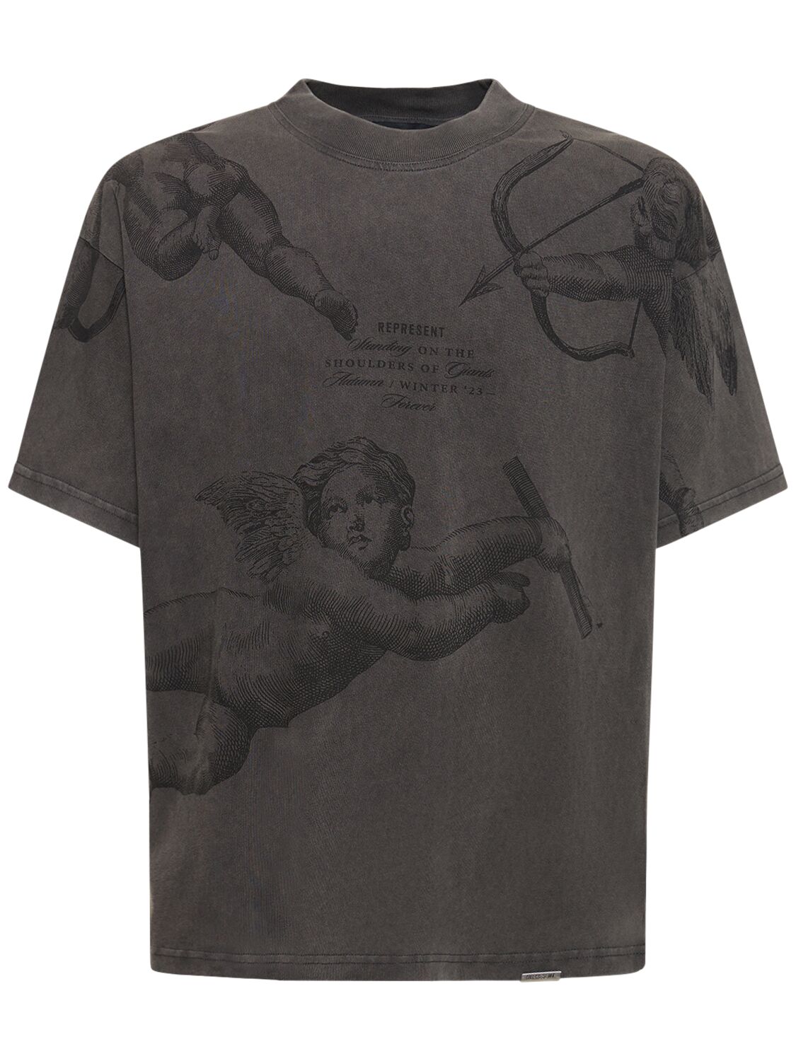 T-shirt Aus Baumwolle Mit Logo - REPRESENT - Modalova