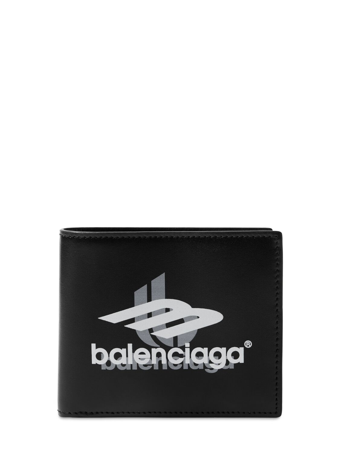 Square Leather Folded Wallet - BALENCIAGA - Modalova
