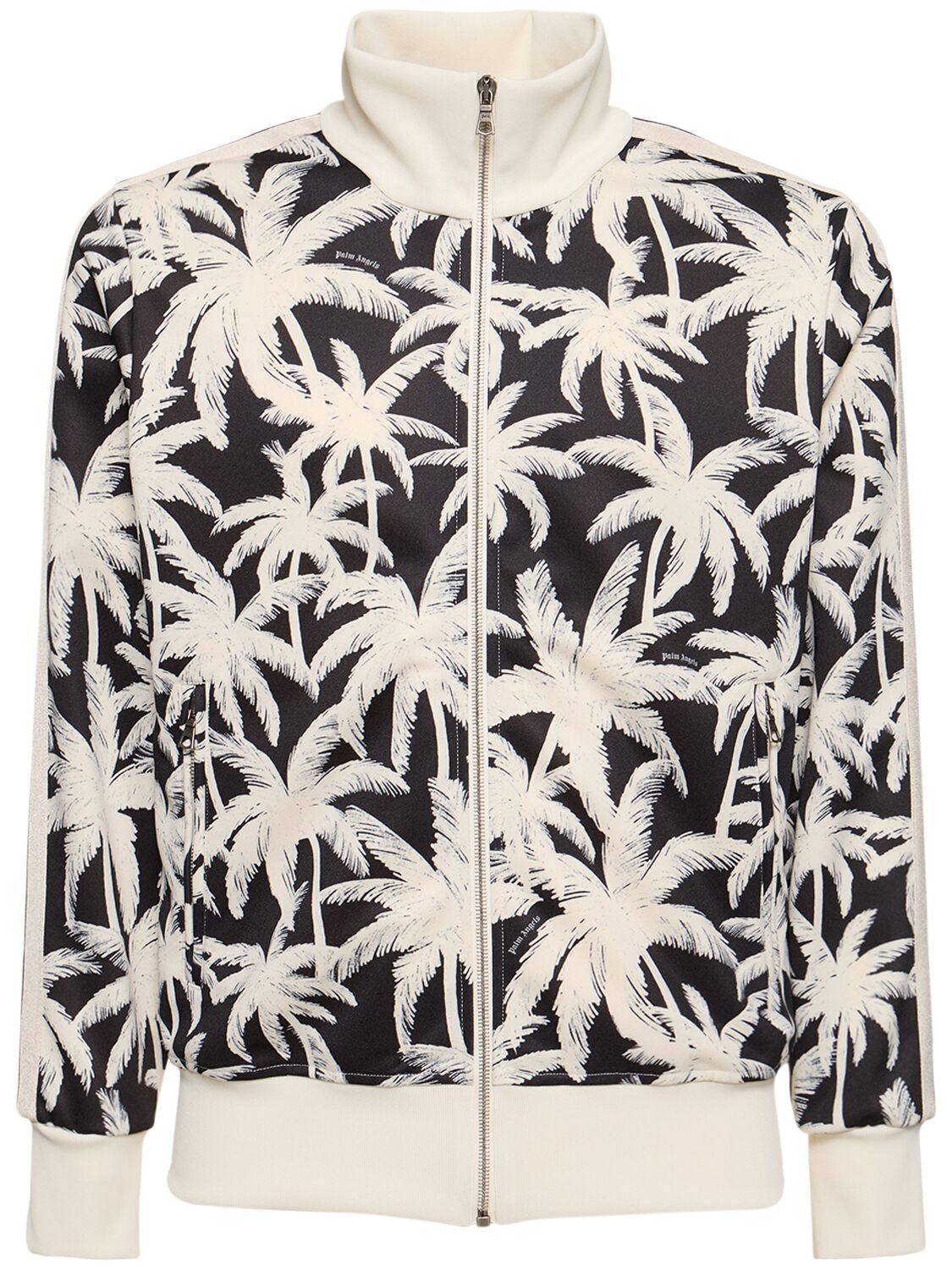 Palm Print Tech Zip-up Sweatshirt - PALM ANGELS - Modalova