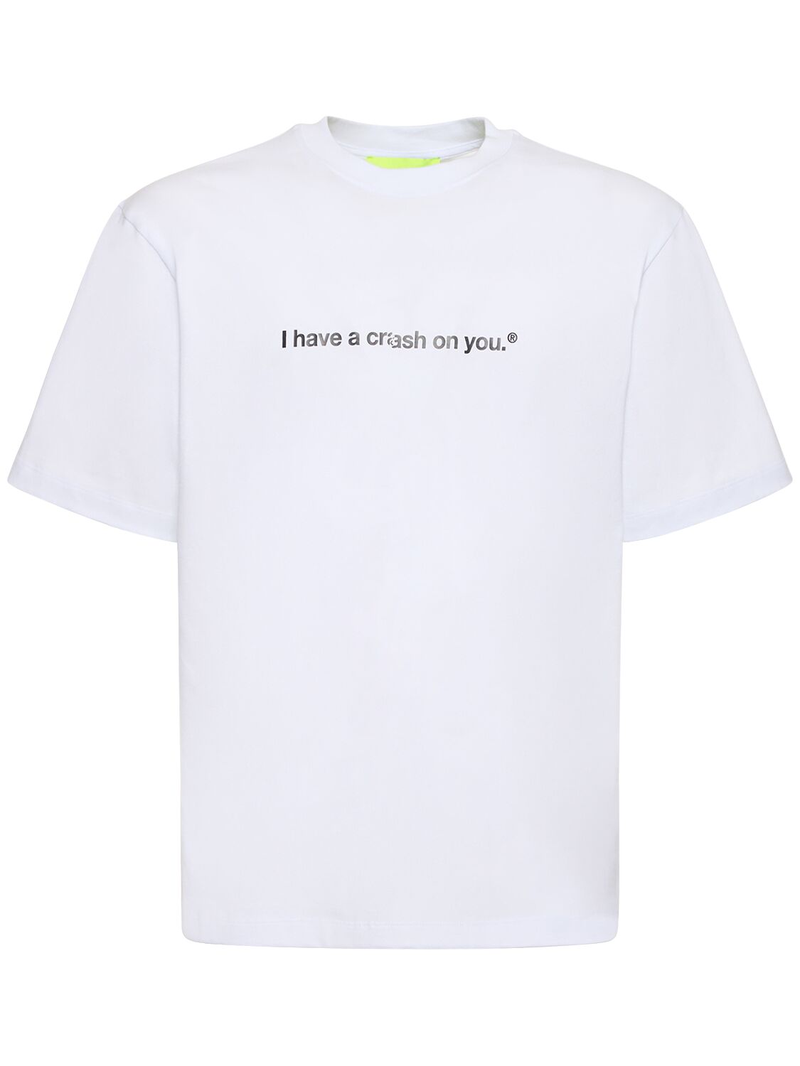 T-shirt Aus Baumwolle „ X Crash Baggage“ - MSGM - Modalova