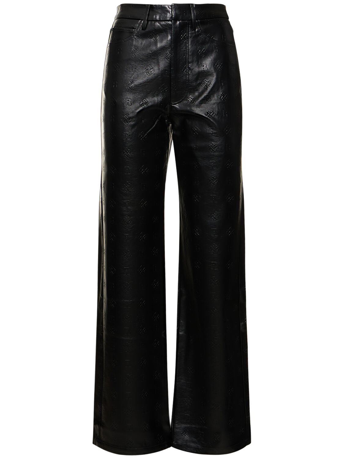 Mujer Faux Leather Straight Pants 34 - ROTATE - Modalova