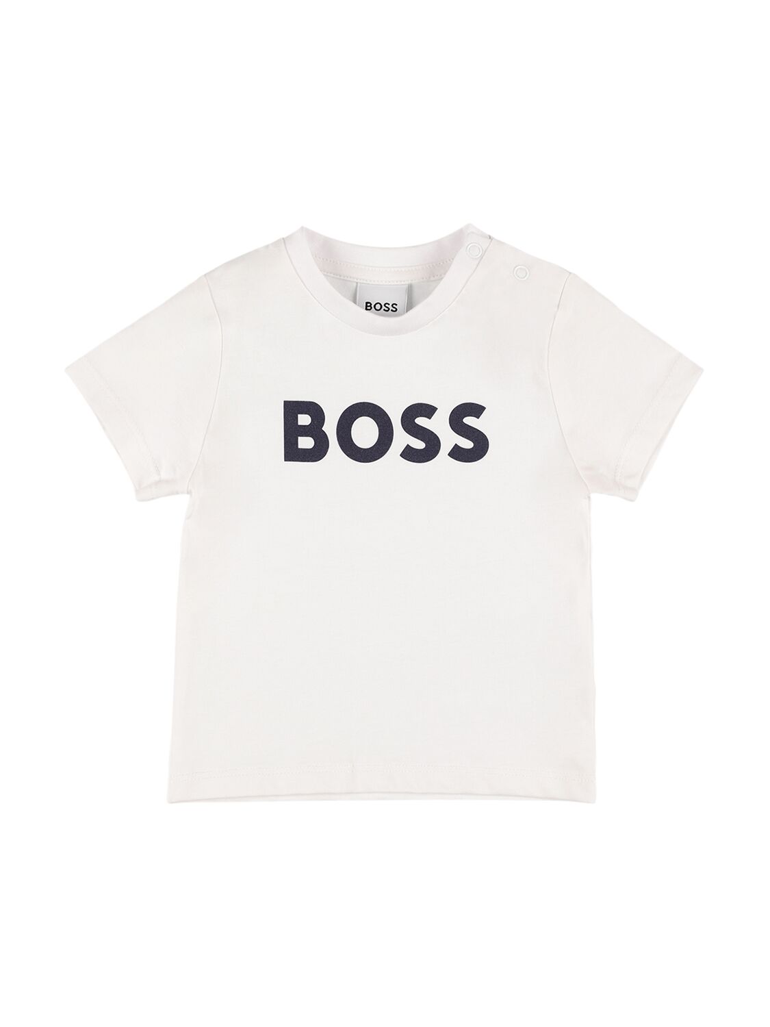 T-shirt Aus Baumwolljersey Mit Logodruck - BOSS - Modalova