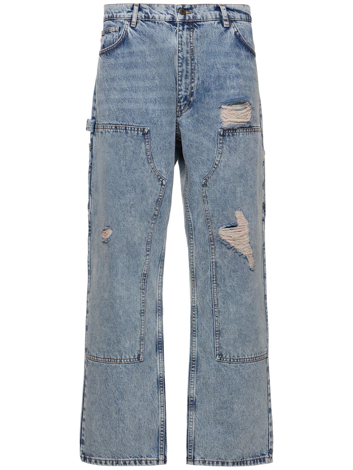 Abgetragene Denim-carpenter-jeans - MOSCHINO - Modalova
