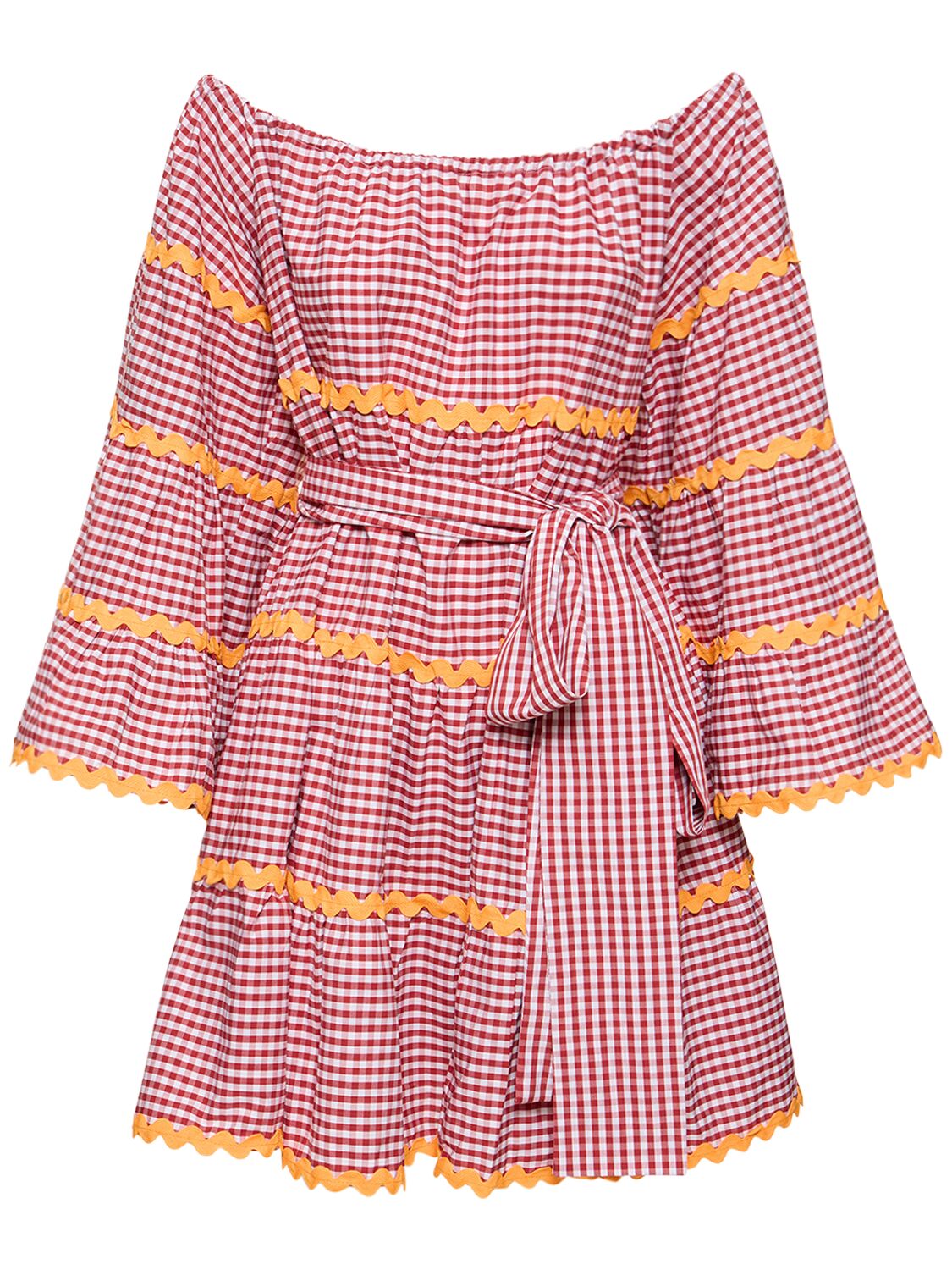 Kleid Aus Baumwolle Mit Gürtel - FLORA SARDALOS - Modalova