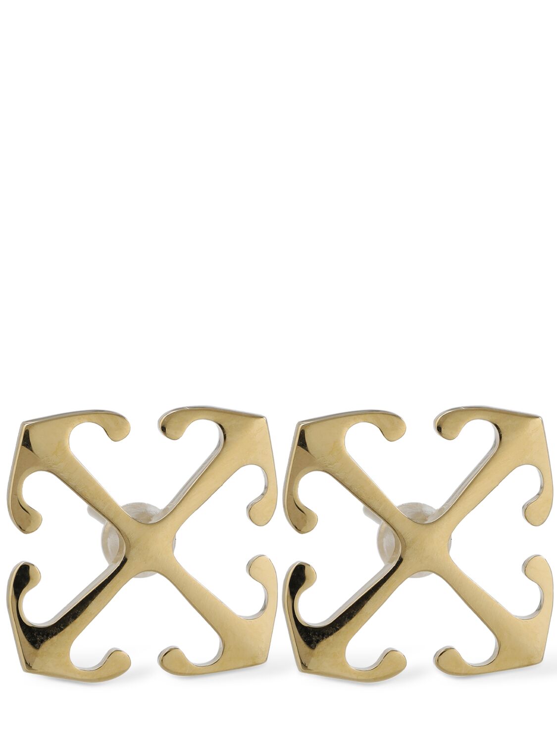 Mini Arrow Brass Earrings - OFF-WHITE - Modalova