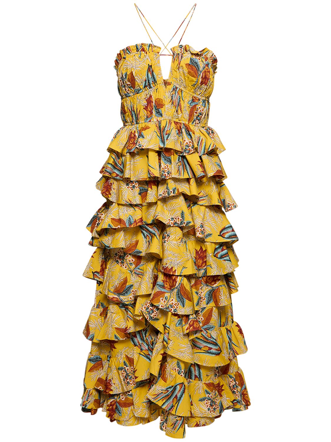 Kleid Aus Baumwollmischung „josefine“ - ULLA JOHNSON - Modalova