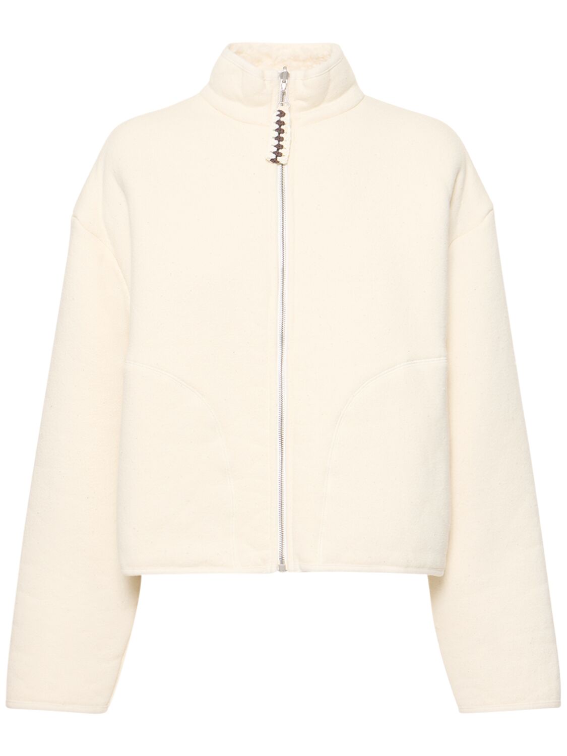 Cotton Fleece Jacket W/zip - JIL SANDER - Modalova