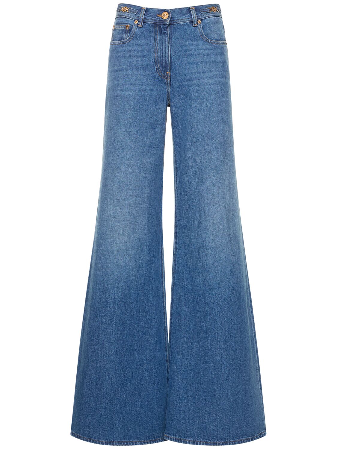 Mujer Jeans Acampanados De Denim 24 - VERSACE - Modalova