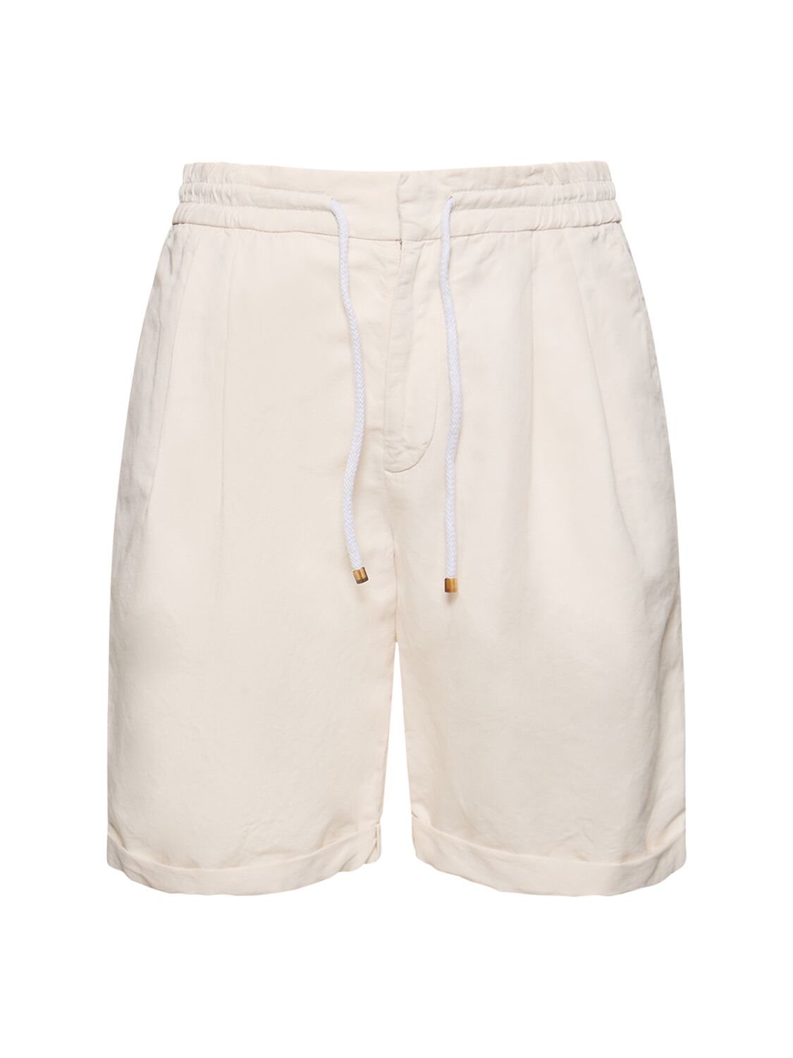 Cotton & Linen Bermuda Shorts - BRUNELLO CUCINELLI - Modalova