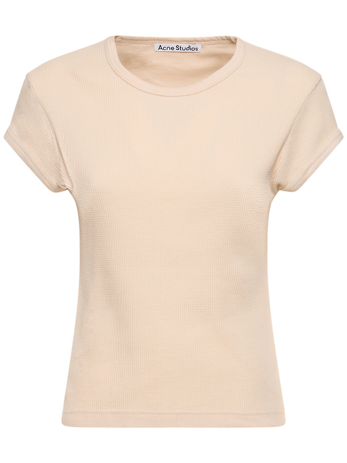 Cotton Jersey Short Sleeve T-shirt - ACNE STUDIOS - Modalova