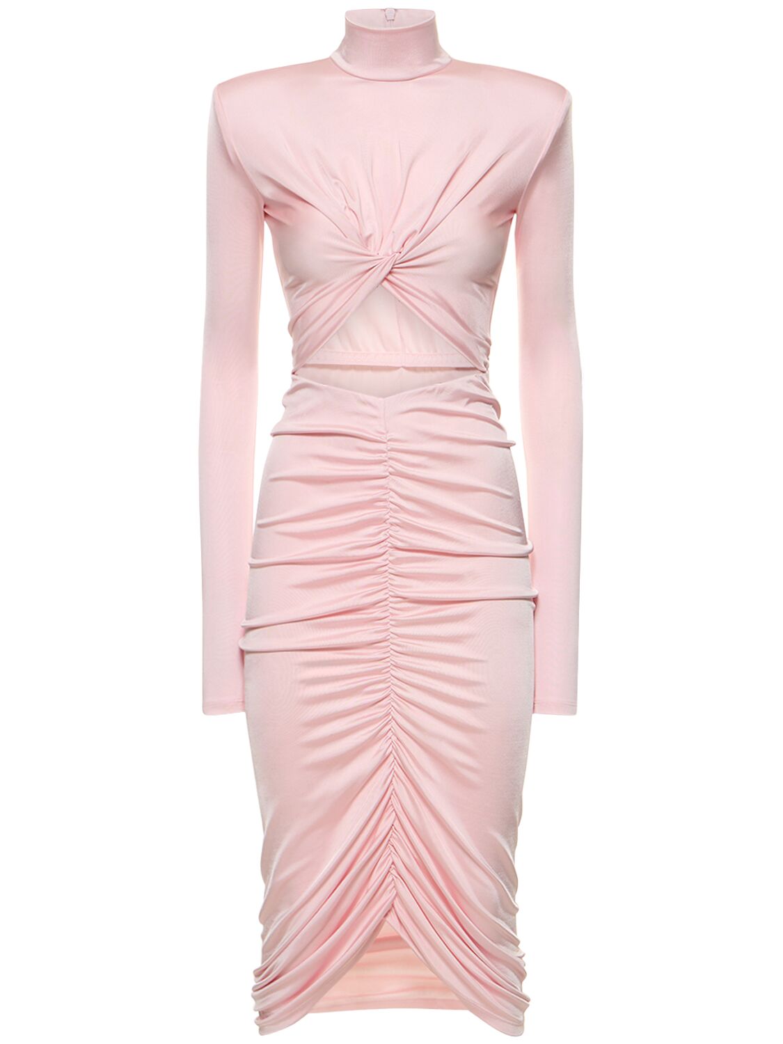 Kim Stretch Jersey Cutout Midi Dress - THE ANDAMANE - Modalova