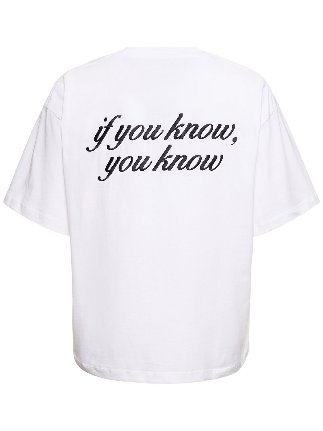 If You Know You Know Embroidered T-shirt - GARMENT WORKSHOP - Modalova