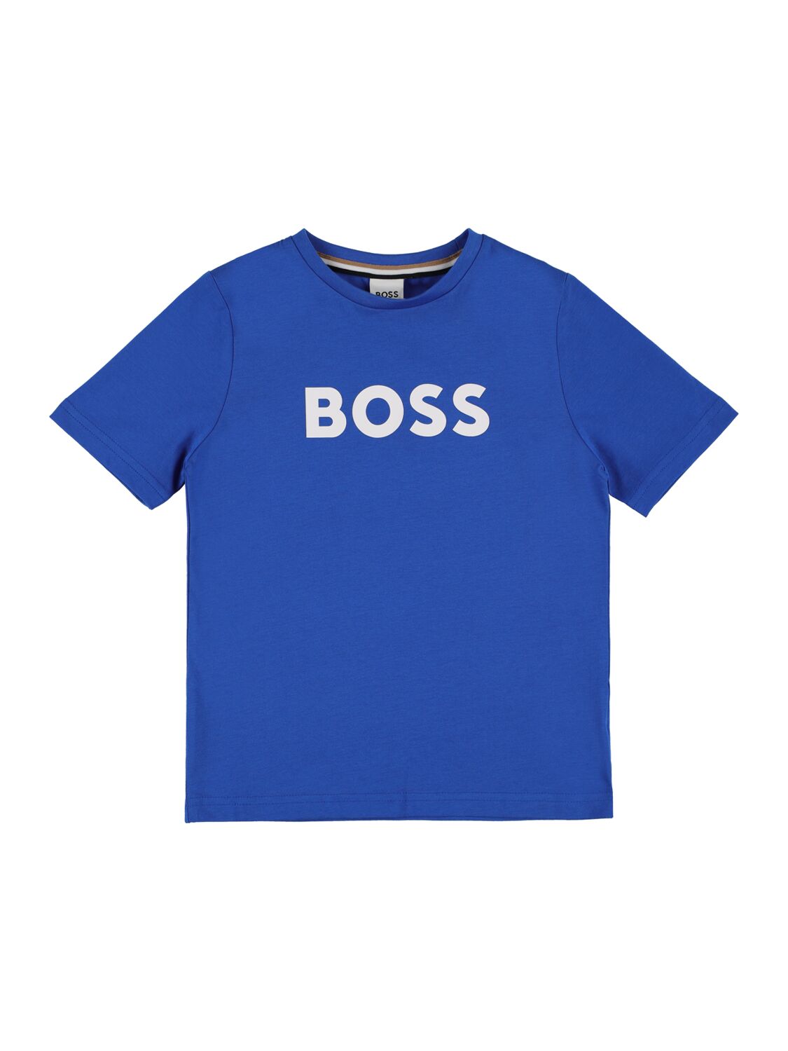 T-shirt Aus Baumwolljersey Mit Logodruck - BOSS - Modalova
