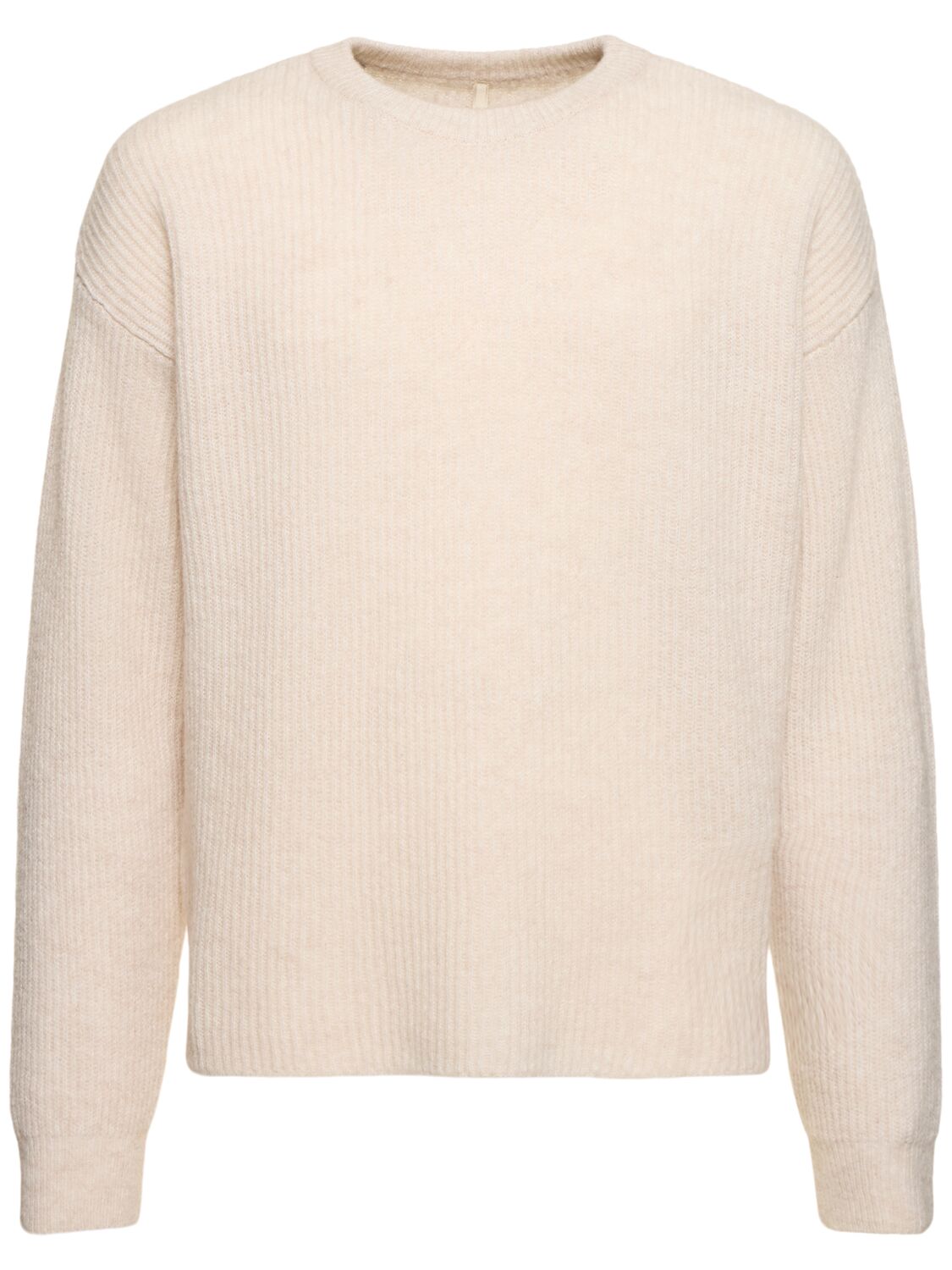 Air Wool Blend Rib Knit Sweater - SUNFLOWER - Modalova