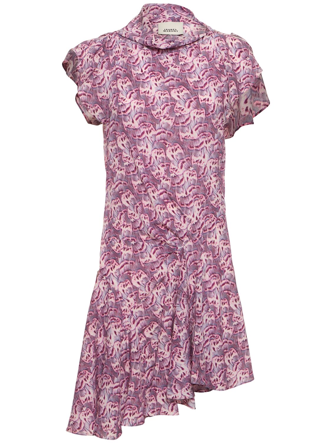 Viona Printed Silk Blend Mini Dress - ISABEL MARANT - Modalova