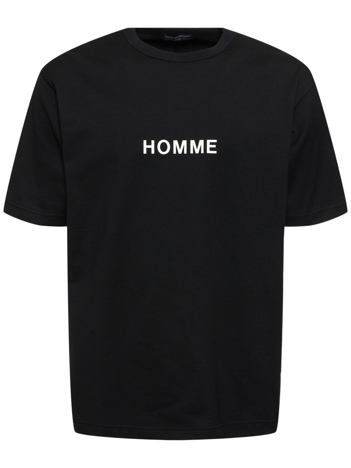 Printed Logo Cotton T-shirt - COMME DES GARÇONS HOMME - Modalova