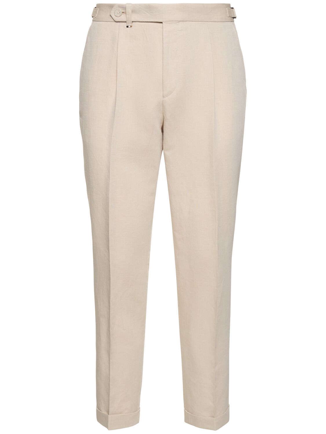 Perin Linen & Cotton Pants - BOSS - Modalova