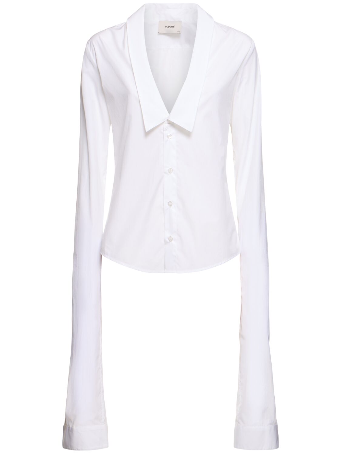 Open Collar Cotton Shirt - COPERNI - Modalova