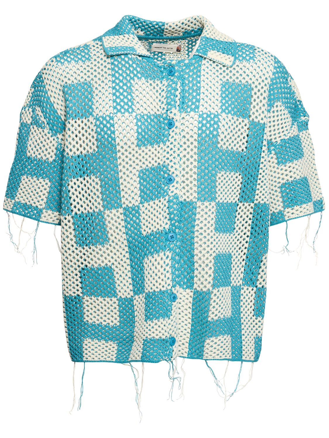Hombre Women's Crochet Short Sleeve Shirt S - HONOR THE GIFT - Modalova