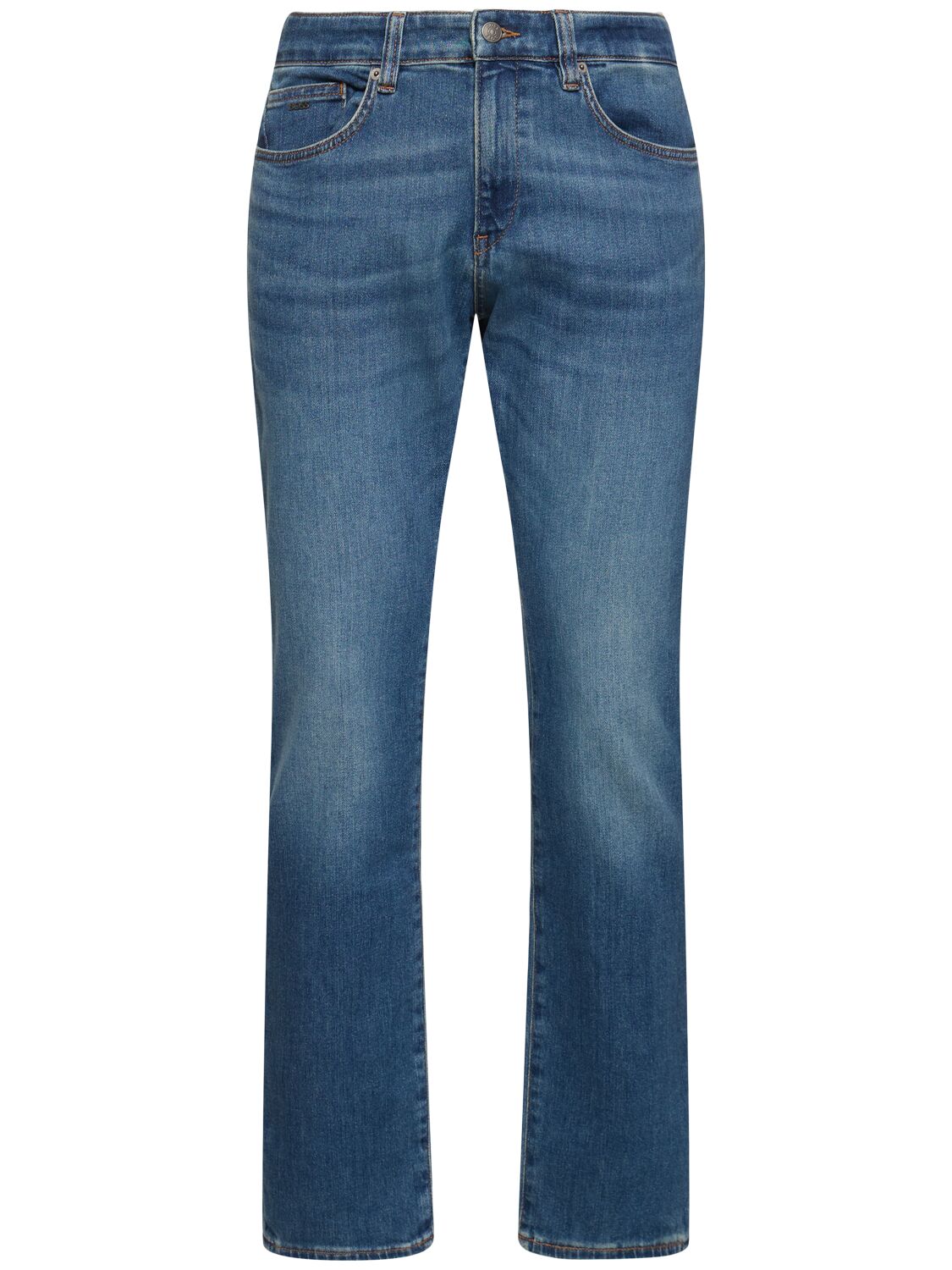 Delaware Cotton Denim Jeans - BOSS - Modalova
