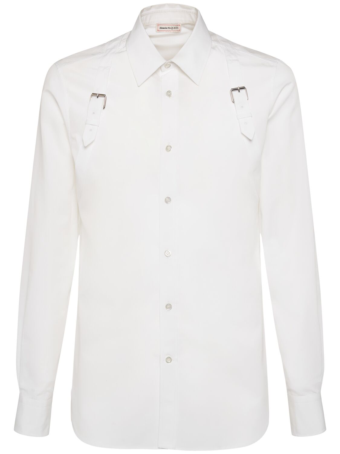 Double Strap Harness Cotton Shirt - ALEXANDER MCQUEEN - Modalova