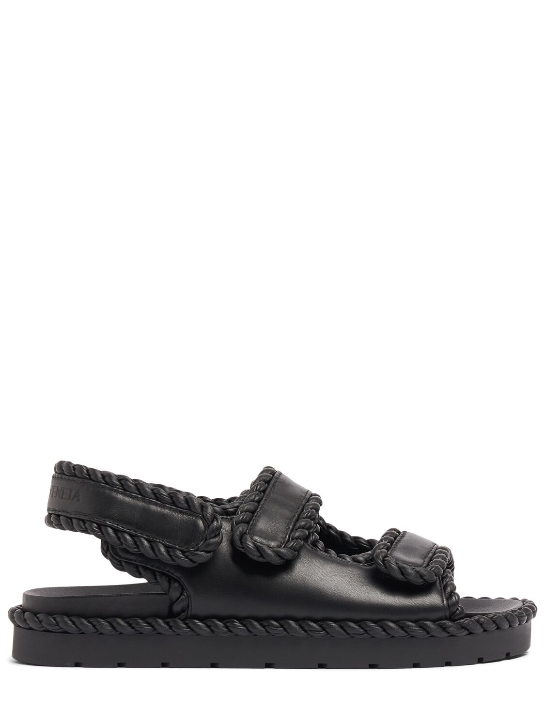 Mm Jack Leather Flat Sandals - BOTTEGA VENETA - Modalova
