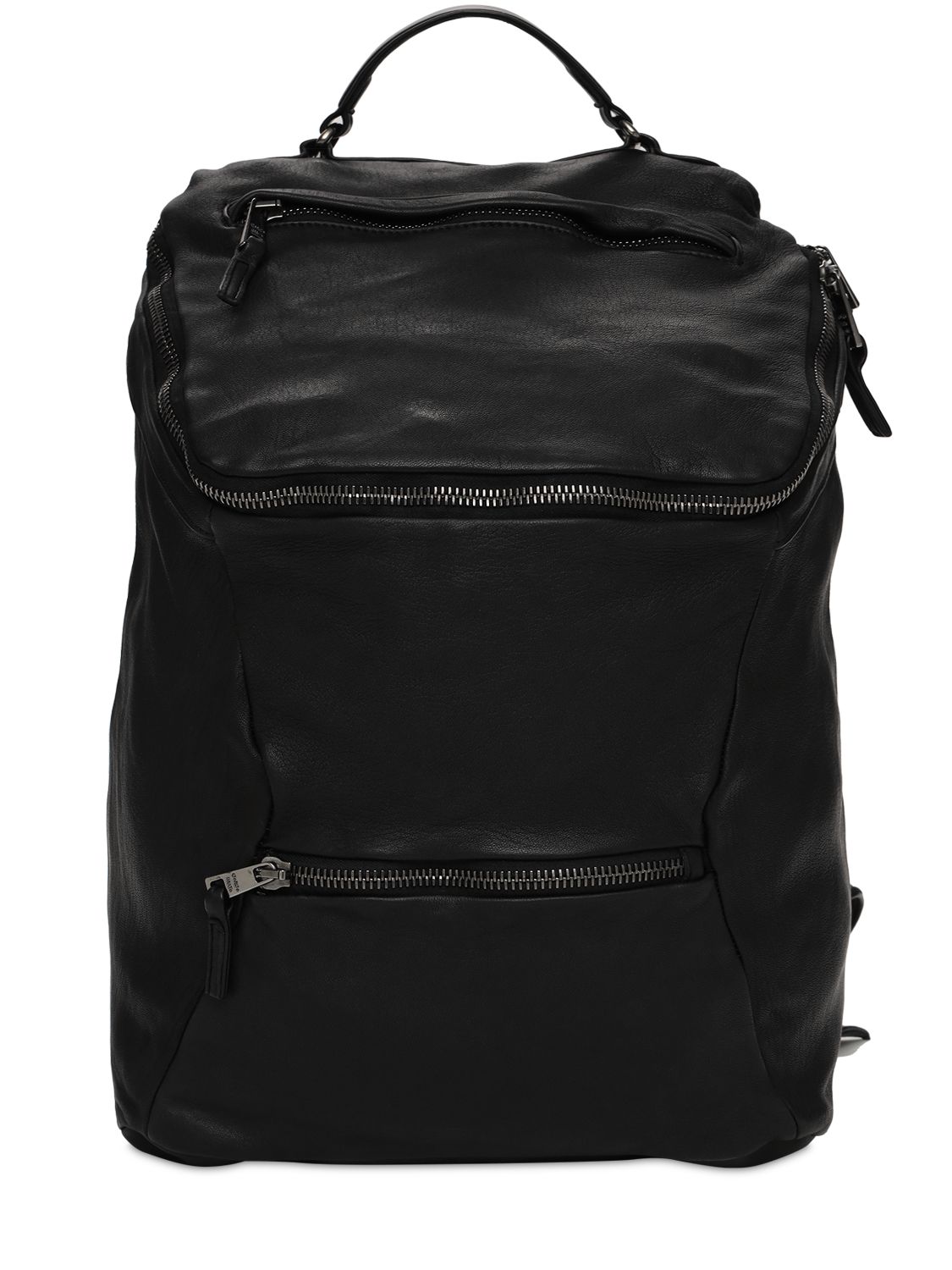Leather Backpack - GIORGIO BRATO - Modalova