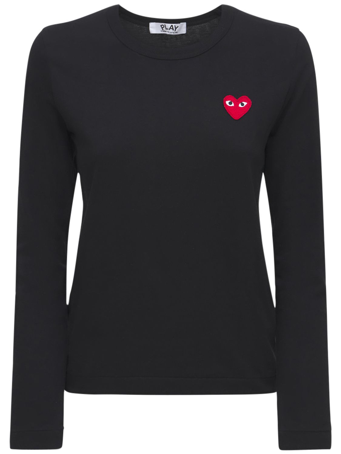 Comme Des Garçons Play | Mujer Camiseta De Jersey De Algodón Con Logo Xs - COMME DES GARÇONS PLAY - Modalova