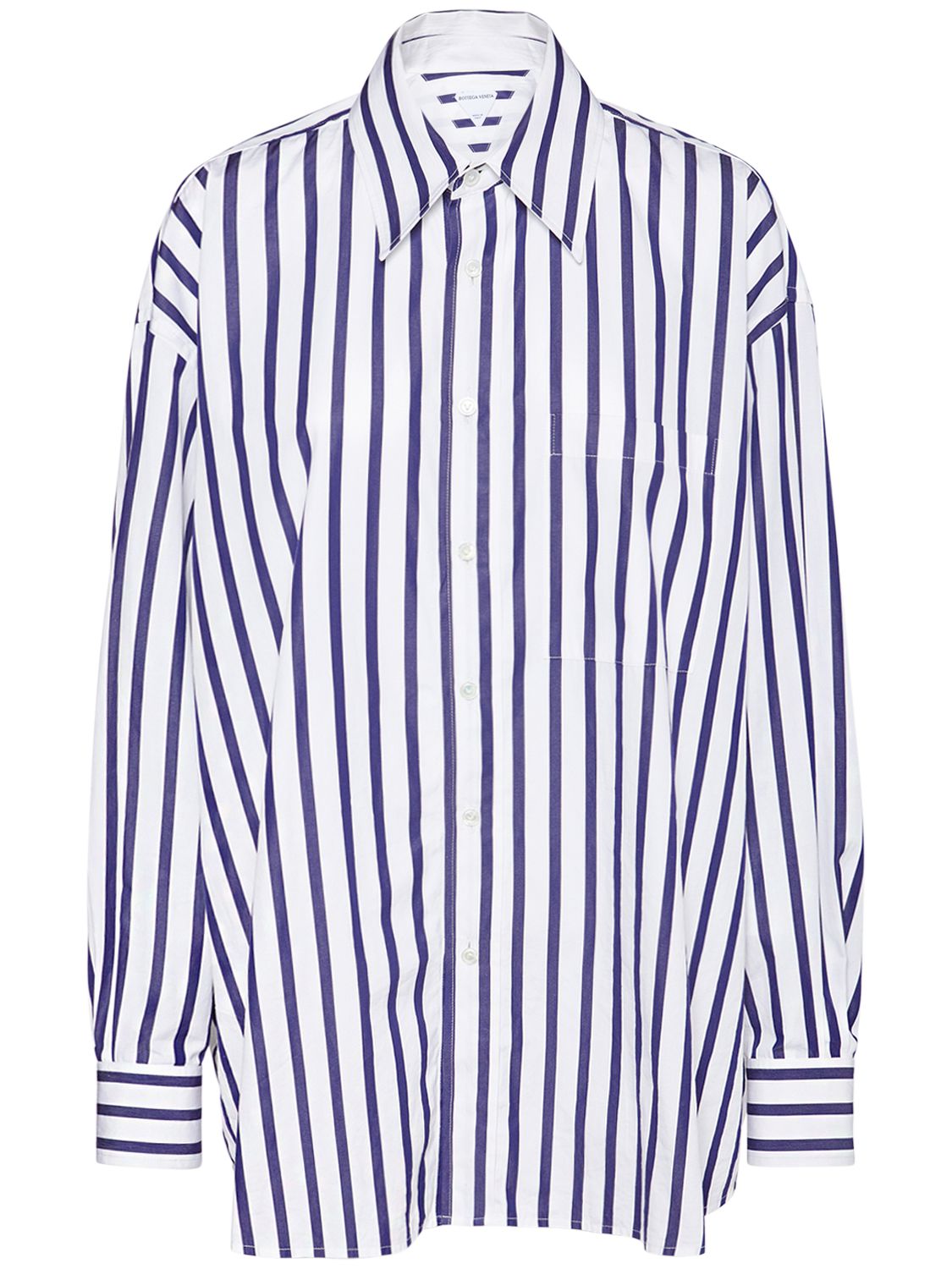 Wide Stripe Cotton Shirt - BOTTEGA VENETA - Modalova