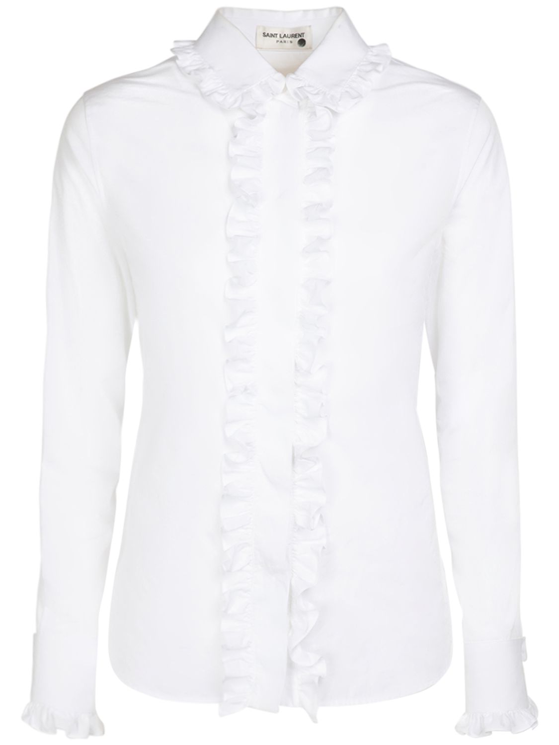 Cotton Shirt - SAINT LAURENT - Modalova